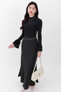 RESTOCKS | Hudson High Neck Sleeve Top V4 in Black