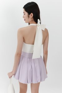 Trea Tie Front Top in White