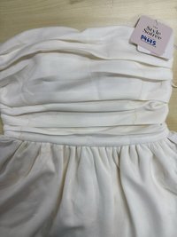 DEFECT | Reylene Romper Dress in White in XS