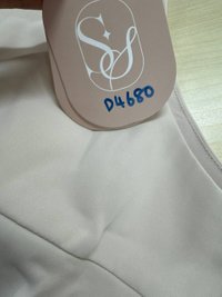 DEFECT | Chernise Co-ord V Hem Top in Ecru in L DEFECT | Chernise Co-ord V Hem Top in Ecru in L