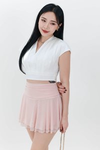 RESTOCKS | Marley Mesh Co-ord Skorts in Blush Pink