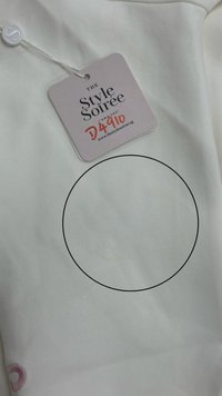 DEFECT | Reyla Ribbon Embroidered Hoodie in White in M