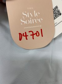 DEFECT | Tenla Twist Knot Cross Back Babydoll Top in Ice Blue XXS DEFECT | Tenla Twist Knot Cross Back Babydoll Top in Ice Blue XXS