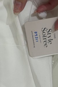 DEFECT | Calista Co-ord Overlap Skorts in White in M