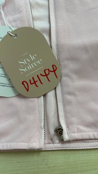 DEFECT | Marcey Mesh Co-ord Sleeved Top in Light Pink M