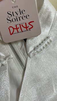 DEFECT | Cece Cheongsam Top in White in S DEFECT | Cece Cheongsam Top in White in S