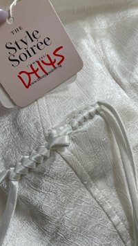 DEFECT | Cece Cheongsam Top in White in S DEFECT | Cece Cheongsam Top in White in S