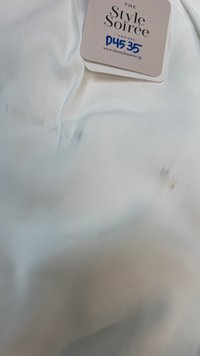 DEFECT | Fannie Flare Pleated Pants in White ( Regular Length ) in S