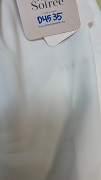 DEFECT | Fannie Flare Pleated Pants in White ( Regular Length ) in S