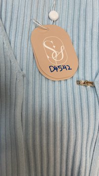 DEFECT | Perl Pearl Knit Cardigan in Light Blue in XXS &amp; L