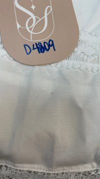 DEFECT | Charlotte Co-ord Crochet Trim Midaxi Skirt in White in XXS