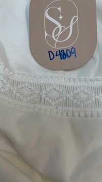 DEFECT | Charlotte Co-ord Crochet Trim Midaxi Skirt in White in XXS