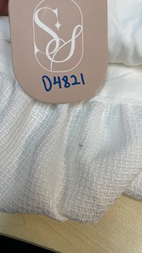 DEFECT | Tessia Tweed Co-ord Bubble Top in White in XXS DEFECT | Tessia Tweed Co-ord Bubble Top in White in XXS