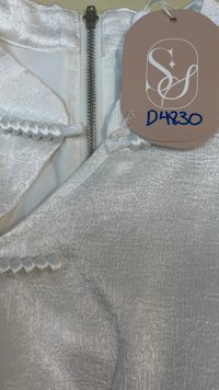 DEFECT | Cece Cheongsam Top in White in XS DEFECT | Cece Cheongsam Top in White in XS