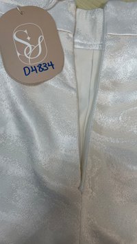 DEFECT | Hellie Highwaist Jacquard Shorts in White x Cream in XS DEFECT | Hellie Highwaist Jacquard Shorts in White x Cream in XS