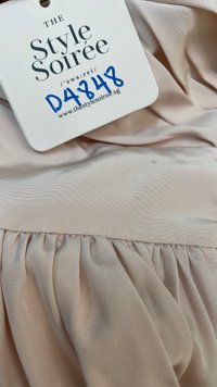 DEFECT | Tennia Twist Knot Romper Dress in Light Pink in M