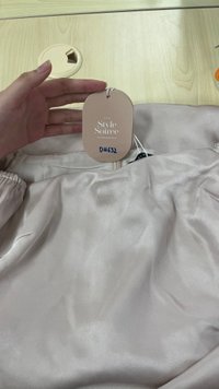 DEFECT | Sophina Sleeved Midi in Champagne Blush in M