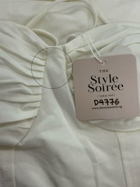 DEFECT | Tenya Tie Bustier Midaxi Dress in White in XS DEFECT | Tenya Tie Bustier Midaxi Dress in White in XS