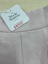 DEFECT | Fannie Flare Pleated Pants in Nude Pink ( Petite Length ) in S