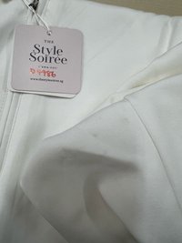 DEFECT | Celeste Co-ord Puffy Sleeve Top in White in XS