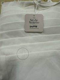 DEFECT | Caitlin Cross Back Pleat Maxi in White in S