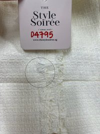 DEFECT | Tina Tweed Dress in Cream White in M