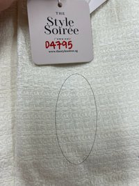 DEFECT | Tina Tweed Dress in Cream White in M