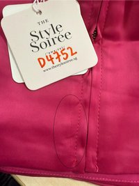 DEFECT | Promise Pleat Halter Top in Magenta in XS