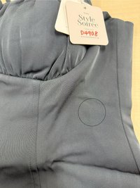 DEFECT | Britney Bustier Ribbon Top in Steel in L DEFECT | Britney Bustier Ribbon Top in Steel in L