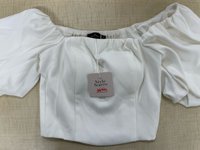 DEFECT | Pierre Puffy Top V3 in White in XS DEFECT | Pierre Puffy Top V3 in White in XS