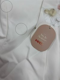 DEFECT | Catarina Co-ord Belted Blazer in White in XS DEFECT | Catarina Co-ord Belted Blazer in White in XS