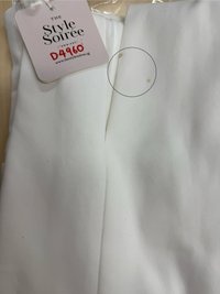 DEFECT | Celeste Co-ord Slit Midi Skirt in White in M