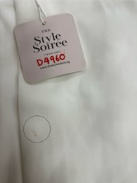 DEFECT | Celeste Co-ord Slit Midi Skirt in White in M