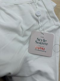 DEFECT | Taelia Tee Ruched Dress in White in L