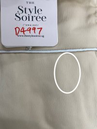 DEFECTS | Palline Pearl Midi in Champagne Gold in M