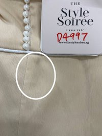 DEFECTS | Palline Pearl Midi in Champagne Gold in M