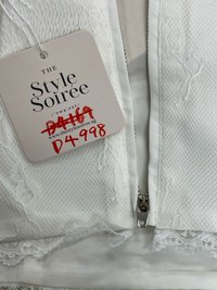 DEFECT | Leilani Lace Tie Thick Straps Top in White in M DEFECT | Leilani Lace Tie Thick Straps Top in White in M