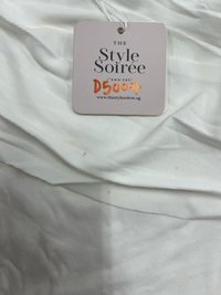 DEFECT | Rowena Ruched Sleeved Top in White in M