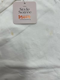 DEFECT | Rowena Ruched Sleeved Top in White in M