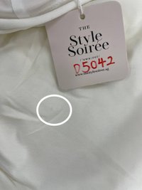 DEFECT | Tanrine Toga Midaxi in White in XS DEFECT | Tanrine Toga Midaxi in White in XS