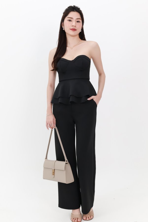 DEFECT | Candice Co-ord Bustier Top in Black in M