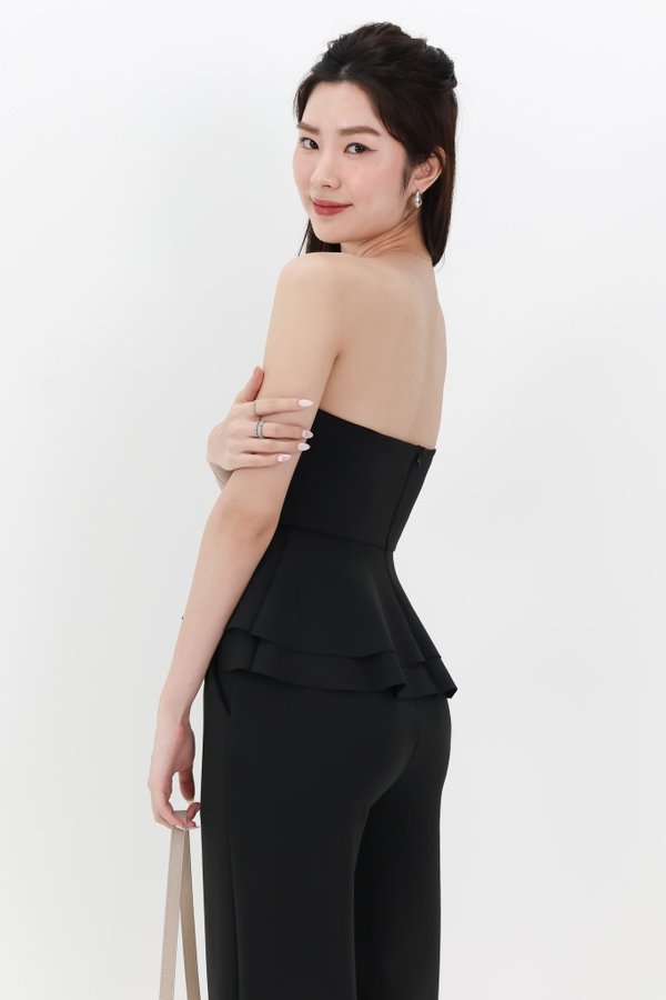 DEFECT | Candice Co-ord Bustier Top in Black in M