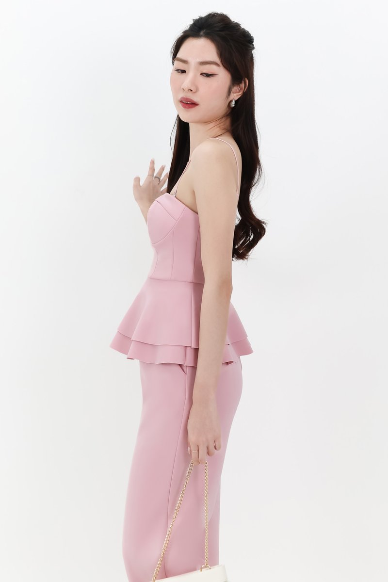 DEFECT | Candice Co-ord Bustier Top in Pink in S