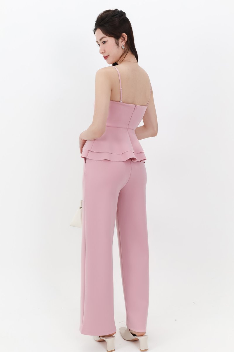 DEFECT | Candice Co-ord Straight Cut Pants in Pink in S