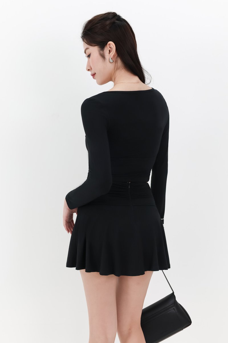 DEFECT | Lara Co-ord Skorts in Black in XS