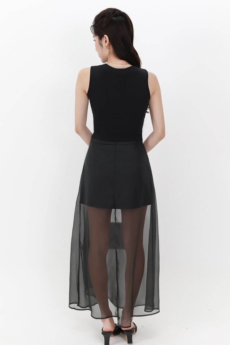 Mandie Mesh Skorts in Black