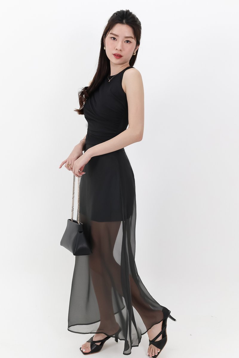 Mandie Mesh Skorts in Black