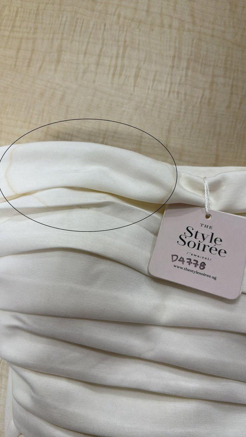 DEFECT | Reylene Romper Dress in White in M DEFECT | Reylene Romper Dress in White in M