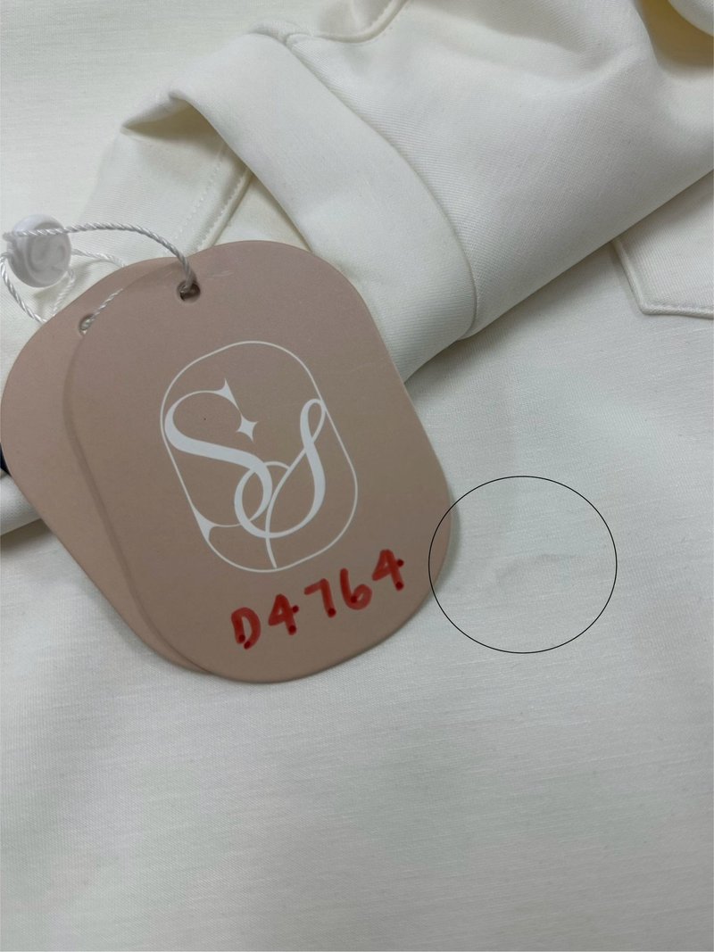 DEFECT | Men Ribbon Pocket Tee in White x Pink Ribbon in XL