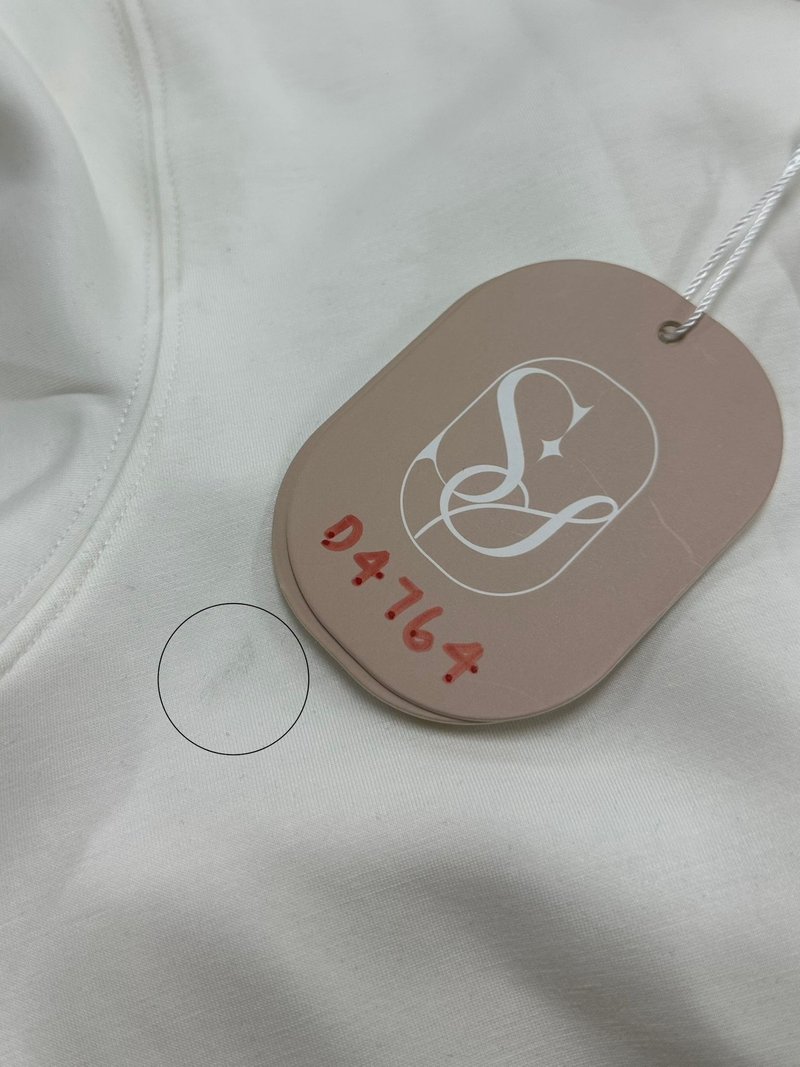 DEFECT | Men Ribbon Pocket Tee in White x Pink Ribbon in XL